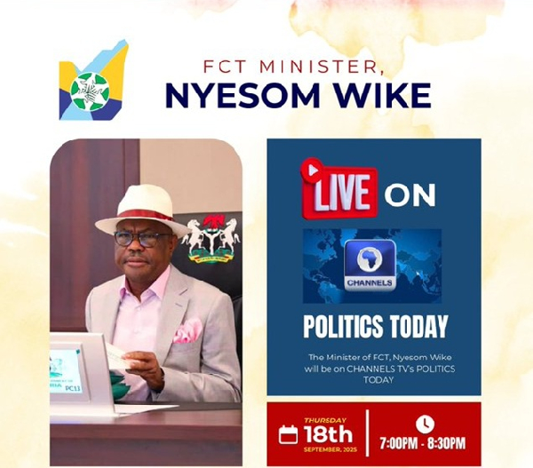 FCT Minister, Nyesom Wike to make media appearance