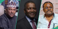 Photo collage of Aliko Dangote, Abdul Samad Rabiu and Mike Adenuga