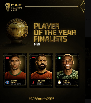 Achraf Hakimi, Mohammed Salah and Victor Osimhen make final shortlist for 2025 CAF POTY award