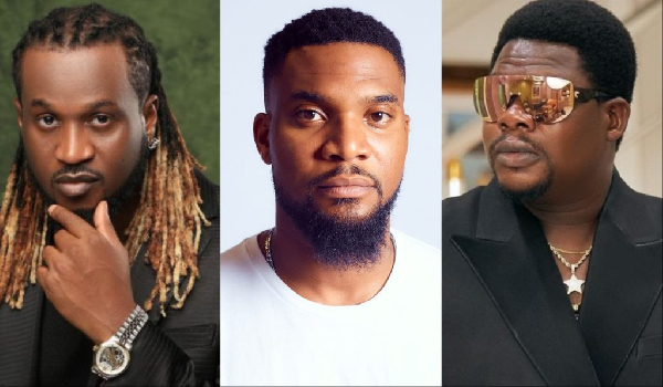 Paul Okoye, Kunle Remi and  Mr Macaroni