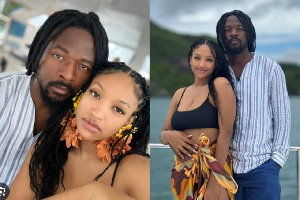 Singer Johnny Drille and wife