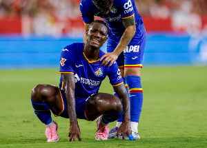 Christantus Uche at Getafe    Photo credit: ImagoxJosexLuisxContrerasx