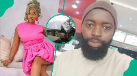 Photo collage of Phyna and man who lost his own brother in similarly accident