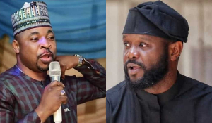 A photo collage of MC Oluomo and Seyi Tinubu