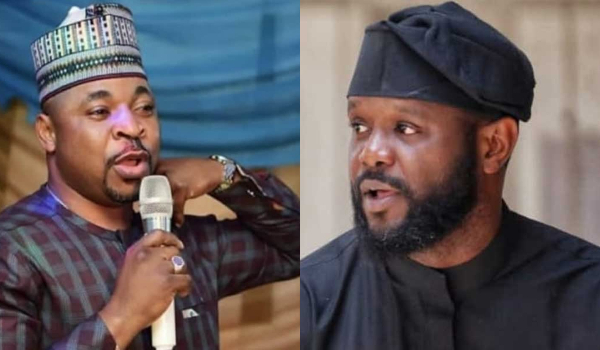 A photo collage of MC Oluomo and Seyi Tinubu