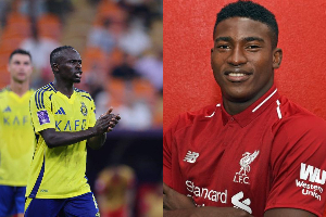 A photo collage of Sadio Mane and Taiwo Awoniyi