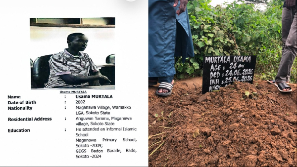 Usama Murtala's grave