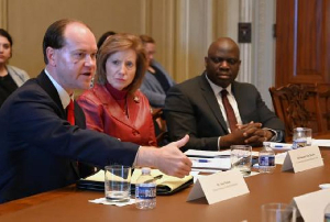 Sean Nelson addressing US lawmakers Sean Nelson addressing US lawmakers