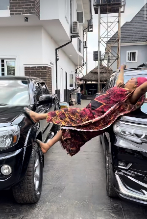 Regina Daniels gifts mother two cars as Valentine's gift