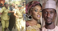 Maryam Sanda and husband plus a photo during her sentencing Maryam Sanda and husband plus a photo during her sentencing