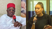 Minister Dave Umahi and Laila Johnson