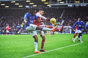 Alex Iwobi against Arsenal