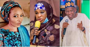 Maryam Shetty, Dr. Mariya Bunkure and Dr Abdullahi Umar Ganduje