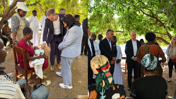 Riley Moore and US delegates in Benue